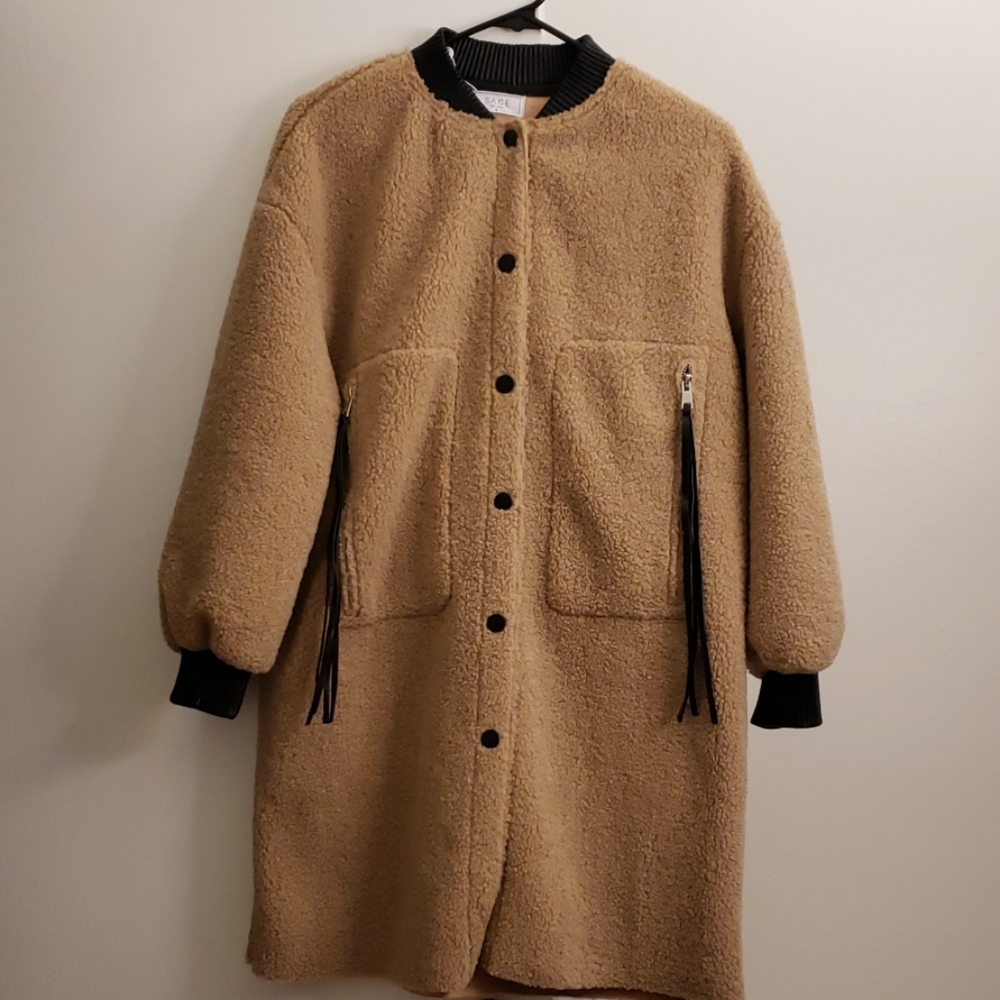 Sage the Label Easy Love Bomber Teddy Coat